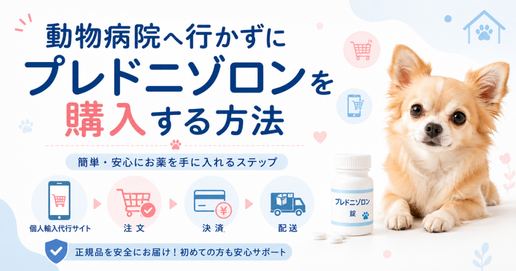 動物病院へ行かずにプレドニゾロンを購入する方法